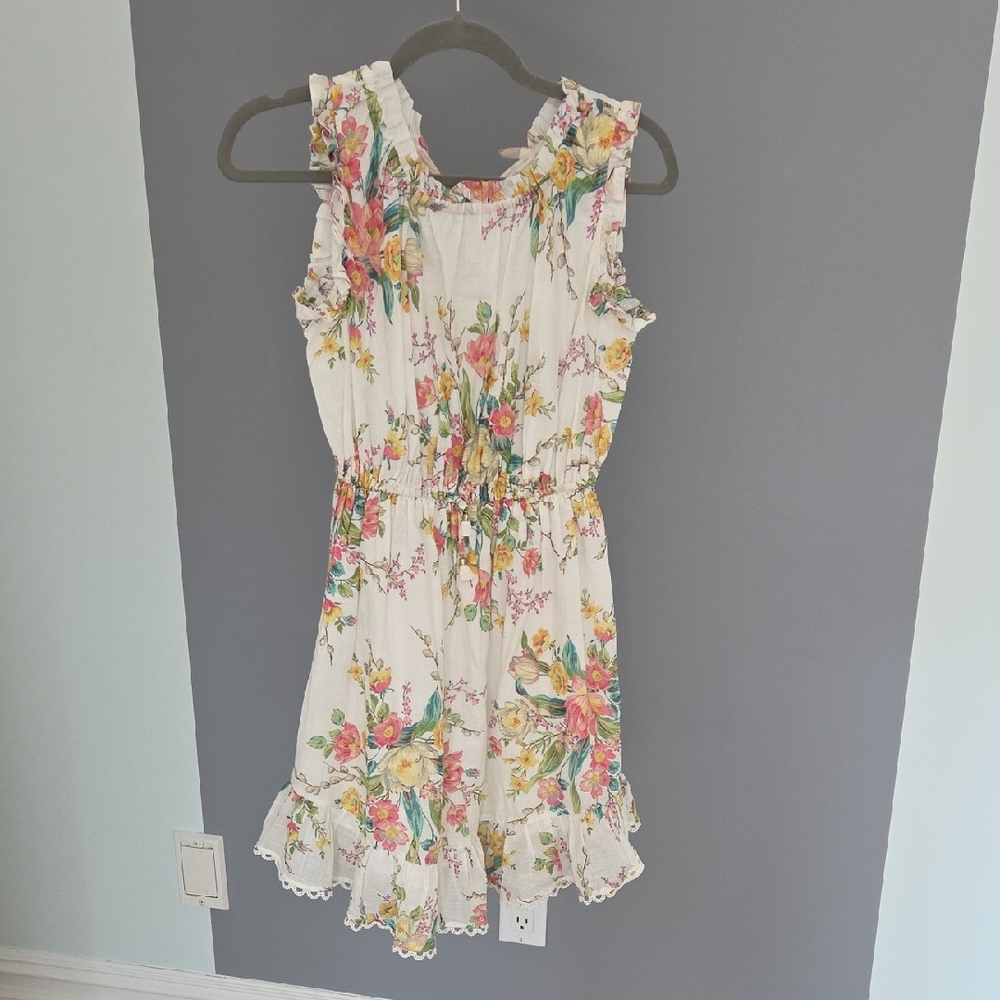 Zimmermann Floral Kids Dress - White and Pink